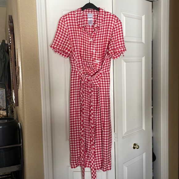 MADELEINE THOMPSON Dresses & Skirts - Gingham midi dress